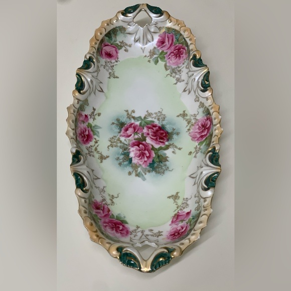 19th Century Antique German R S Prussia Oblong Ornate Relish Tray Plate - Picture 3 of 16